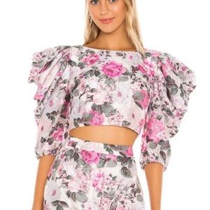 Lovers + Friends Santa Monica Floral Top